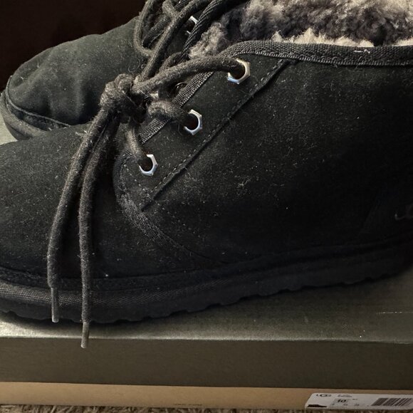 USED UGG Men\'s Neumel Suede Casual Black Boots